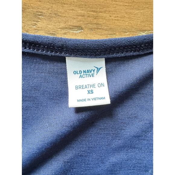 Old Navy Active Romper XS Navy Blue Crossover Tank Drawstring Waist Breathe ON - Picture 4 of 6